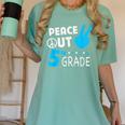 Fifth Grade Graduation Peace Out 5th Grade Boys Women's Comfort Colors T-Shirt Chalky Mint