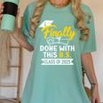 Finally Done With This BS Class Of 2025 College Graduation Premium Tri-Blend Women's Comfort Colors T-Shirt Chalky Mint