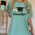 Finally I'm Graduate Graduation Women's Comfort Colors T-Shirt Chalky Mint