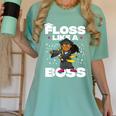 Floss Like A Boss Shirt Class Of 2019 Graduation Kids Women's Comfort Colors T-Shirt Chalky Mint