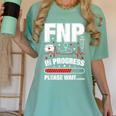 FNP In Progress Graduation Family Nurse Practitioner Women's Comfort Colors T-Shirt Chalky Mint