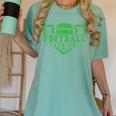 Football Senior Night Football Senior 2025 Graduation 24 Women's Comfort Colors T-Shirt Chalky Mint