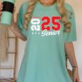 Football Senior Night Football Senior 2025 Graduation 51 Women's Comfort Colors T-Shirt Chalky Mint
