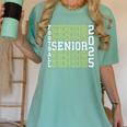 Football Senior Night Football Senior 2025 Graduation 56 Women's Comfort Colors T-Shirt Chalky Mint