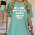 Freshman To Senior Class Of 2018 Senior Graduation T Shirt Women's Comfort Colors T-Shirt Chalky Mint