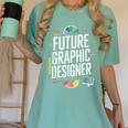 Future Graphic Er Graduation School Toddler Women Men Women's Comfort Colors T-Shirt Chalky Mint