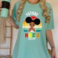 Future HBCU Grad Graduate Afro Girl College Graduation Women's Comfort Colors T-Shirt Chalky Mint