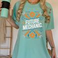 Future Mechanic Graduation School Kids Toddler Women Men Gag Women's Comfort Colors T-Shirt Chalky Mint