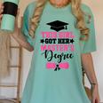 This Girl Got Her Masters Degree Graduation Mastered It 2024 Women's Comfort Colors T-Shirt Chalky Mint