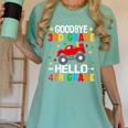 Goodbye 3rd Grade Hello 4th Grade Graduation 2024 Women's Comfort Colors T-Shirt Chalky Mint