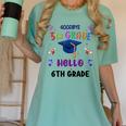 Goodbye 5th Grade Graduation 2025 6th Grade Graduate Kids Women's Comfort Colors T-Shirt Chalky Mint
