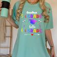Goodbye 5th Grade Graduation Class Of 2023 Hello 6th Grade Women's Comfort Colors T-Shirt Chalky Mint