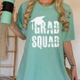 Grad Squad Graduate Graduation T-Shirt Graduation Idea Women's Comfort Colors T-Shirt Chalky Mint
