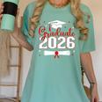 Graduate 2026 For Class Of 2026 Graduation Women's Comfort Colors T-Shirt Chalky Mint