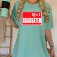 Graduate Class Of 2025 Senior Graduation End Of School Year Women's Comfort Colors T-Shirt Chalky Mint