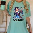 We Out Graduate Dabbing Anime Girl Grad Graduation Women's Comfort Colors T-Shirt Chalky Mint