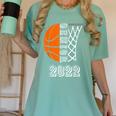 Graduate Senior Class 2022 Graduation Basketball Player Women's Comfort Colors T-Shirt Chalky Mint
