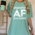Graduated AF 2018 Senior Graduation Shirt Women's Comfort Colors T-Shirt Chalky Mint