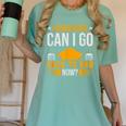 I Graduated Can I Go Back To Bed Now Graduation College Women's Comfort Colors T-Shirt Chalky Mint
