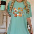 I Graduated Can I Go Back To Bed Now Graduation Groovy Women's Comfort Colors T-Shirt Chalky Mint