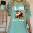 I Graduated Can I Go Back To Bed Sleepy Red Panda Graduation Women's Comfort Colors T-Shirt Chalky Mint