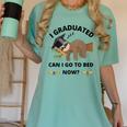 I Graduated Can I Go Back To Bed Sloth Graduation Cap Women's Comfort Colors T-Shirt Chalky Mint