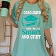 I Graduated Smart Graduation Student College University Women's Comfort Colors T-Shirt Chalky Mint