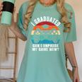 I Graduated Can I Unpause My Game Now Retro Graduation Women's Comfort Colors T-Shirt Chalky Mint