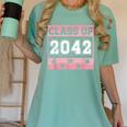 Graduating Class Of 2042 First Day Of School 2042 Graduation Women's Comfort Colors T-Shirt Chalky Mint