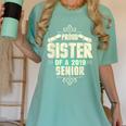 Graduation 2019 TShirt Proud Sister Of A Senior Women's Comfort Colors T-Shirt Chalky Mint