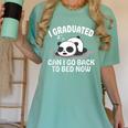 Graduation Animal Zoo Panda Bear I Graduated Panda Student Women's Comfort Colors T-Shirt Chalky Mint
