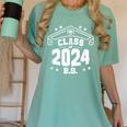 Graduation BS Class Of 2024 Grad Congratulations Graduate Women's Comfort Colors T-Shirt Chalky Mint