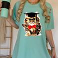 Graduation Cat Class Of 2023 Women's Comfort Colors T-Shirt Chalky Mint
