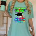 Graduation Class 2018 Cap Gown Shirt Preschool Graduate Women's Comfort Colors T-Shirt Chalky Mint
