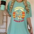 Graduation Day 2024 Graduate For School Degree College Cat Men Women Women's Comfort Colors T-Shirt Chalky Mint