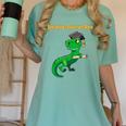 Graduation Dinosaur Smarty Saurus Rex Diploma Dinosaur Women's Comfort Colors T-Shirt Chalky Mint