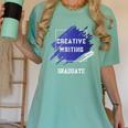 Graduation Graduated Creative Writing Degree University Women's Comfort Colors T-Shirt Chalky Mint