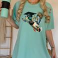 Graduation Mallard Duck Hunter Hunting Season Grad Hunting Women's Comfort Colors T-Shirt Chalky Mint