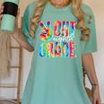 Graduation Peace Sign Out Eighth Grade Tie Dye Hippie Women's Comfort Colors T-Shirt Chalky Mint