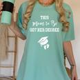 Graduation Pregnancy Announcement Shirt For Expectant Women Women's Comfort Colors T-Shirt Chalky Mint