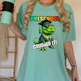 Graduation Preschool Dinosaur T Rex Crushed It Boys Grad Women's Comfort Colors T-Shirt Chalky Mint