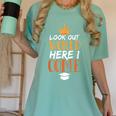 Graduation Shirt For Graduate Look Out World Here I Come Women's Comfort Colors T-Shirt Chalky Mint