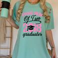 Graduation Shirt For Mom With Twins Proud Mom Of Two Women's Comfort Colors T-Shirt Chalky Mint