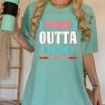 Graduation Shirt Straight Outta Preschool Class Of 2018 Tee Women's Comfort Colors T-Shirt Chalky Mint