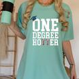 Graduation Shirts 2021 2022 One Degree Hotter Graduate Women's Comfort Colors T-Shirt Chalky Mint