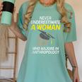 Graduation Student Who Majors In Anthropology Women's Comfort Colors T-Shirt Chalky Mint