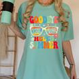 Groovy Goodbye 7th Grade Graduation Hello Summer Kids Women's Comfort Colors T-Shirt Chalky Mint