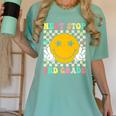 Groovy Next Stop 2nd Grade 1st Grade Graduation 2025 Premium Women's Comfort Colors T-Shirt Chalky Mint
