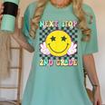Groovy Next Stop 2nd Grade 1st Grade Graduation 2025 Women's Comfort Colors T-Shirt Chalky Mint