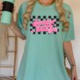 Groovy Senior Class Of 2026 Coquette Pink Bow Graduation Women's Comfort Colors T-Shirt Chalky Mint